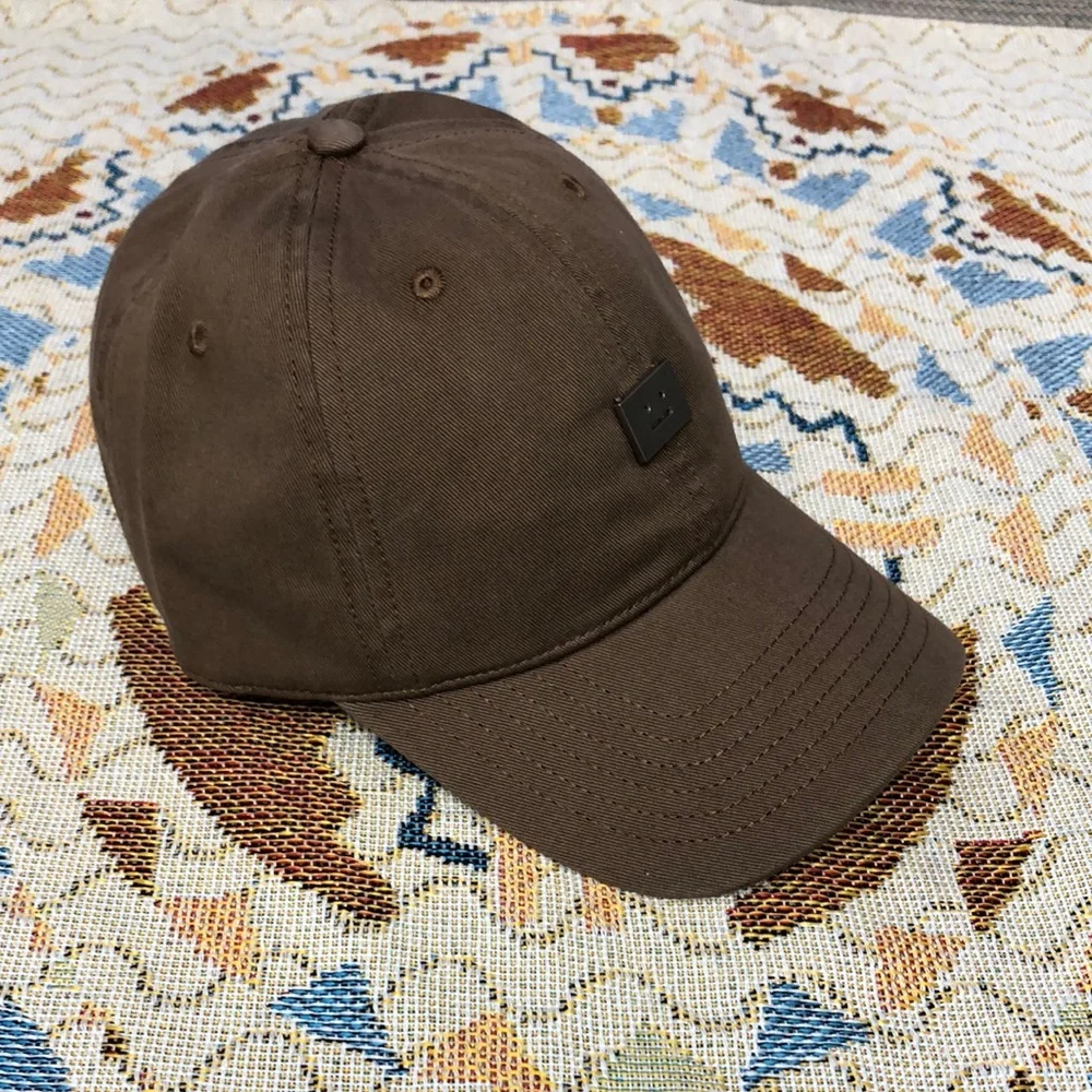Acne Brown and Silver Minimalist Hat - Picture 6 of 6